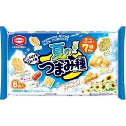 亀田 夏のつまみ種 ９０ｇ 【新商品 6/16 発売】 △ 【購入入数１２個】