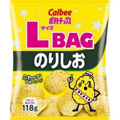 カルビー ポテトＬサイズＢＡＧのりしお１１８ｇ □お取り寄せ品 【購入入数１２個】