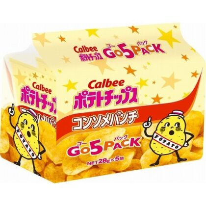 カルビー ポテトコンソメパンチゴー５Ｐ １４０ｇ □お取り寄せ品 【購入入数８個】