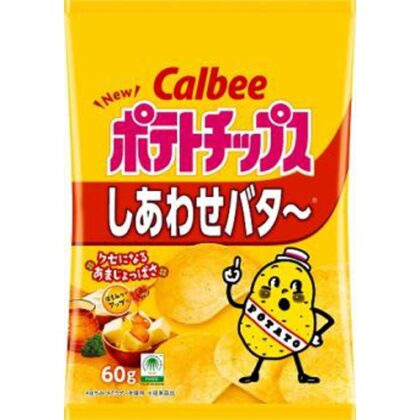 カルビー ポテト しあわせバタ～６０ｇ △ 【購入入数１２個】