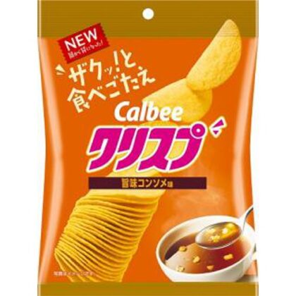 カルビー クリスプ旨味コンソメ味４５ｇ △ 【購入入数１６個】