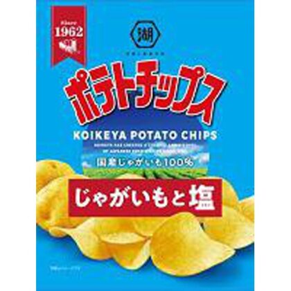 湖池屋 ポテトチップス じゃがいもと塩６０ｇ  【購入入数１２個】