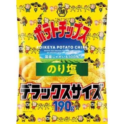 湖池屋 ポテトチップス のり塩デラックス１９０ｇ □お取り寄せ品 【購入入数１２個】
