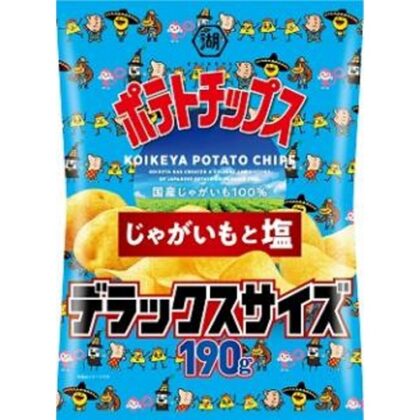 湖池屋 ポテト じゃがいも塩デラックス１９０ｇ □お取り寄せ品 【購入入数１２個】