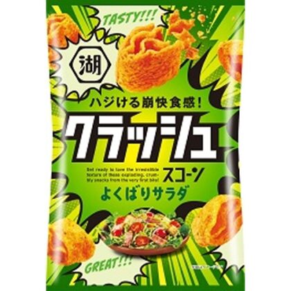 湖池屋 クラッシュスコーン よくばりサラダ △ 【購入入数１２個】