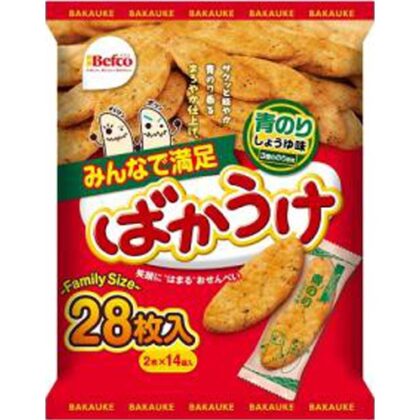 栗山米菓 ２８枚ばかうけ青のり □お取り寄せ品 【購入入数１２個】