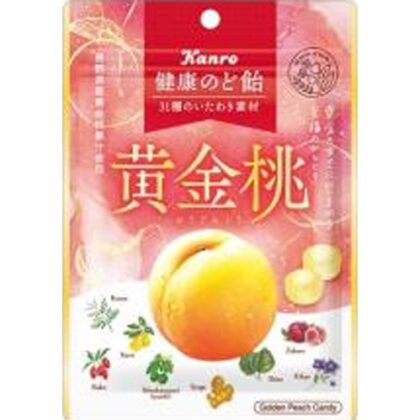 カンロ 健康のど飴 黄金桃８０ｇ △ 【購入入数６個】