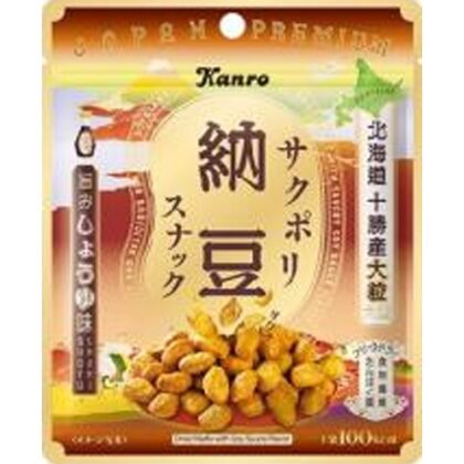 カンロ サクポリ納豆スナック 旨みしょうゆ味２１ｇ □お取り寄せ品 【購入入数８０個】