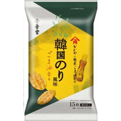 金吾堂 ごま油香る 韓国のり風味１５枚 △ 【購入入数１２個】