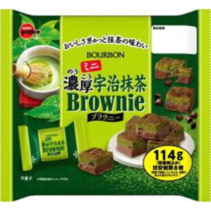 ブルボン ミニ濃厚宇治抹茶ブラウニー １１４ｇ □お取り寄せ品 【購入入数１２個】