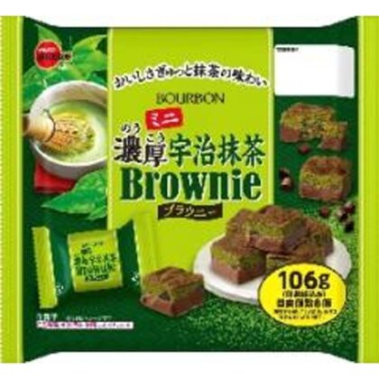 ブルボン ミニ濃厚宇治抹茶ブラウニー １０６ｇ 【新商品 7/8 発売】 □お取り寄せ品 【購入入数２４個】