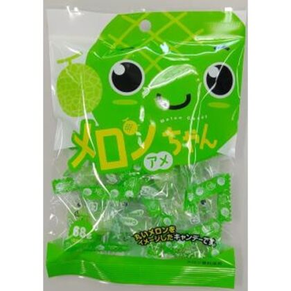 川口 メロンアメちゃん ６８ｇ □お取り寄せ品 【購入入数２０個】