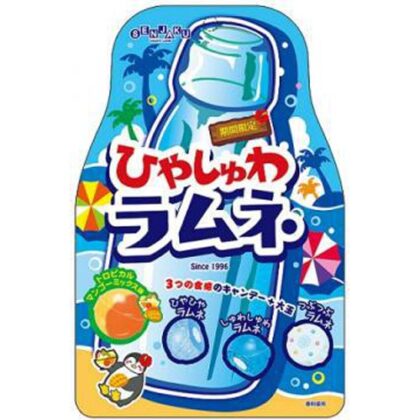 扇雀飴 ひやしゅわラムネ７５ｇ 【今月の特売 菓子】 △ 【購入入数１０個】