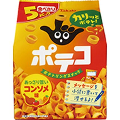 東ハト ５Ｐポテコ コンソメ味（２４）１９ｇ×５袋  【購入入数１２個】