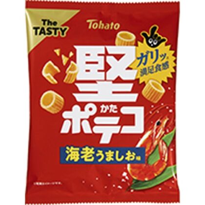 東ハト 堅ポテコ 海老うましお味５０ｇ □お取り寄せ品 【購入入数２４個】
