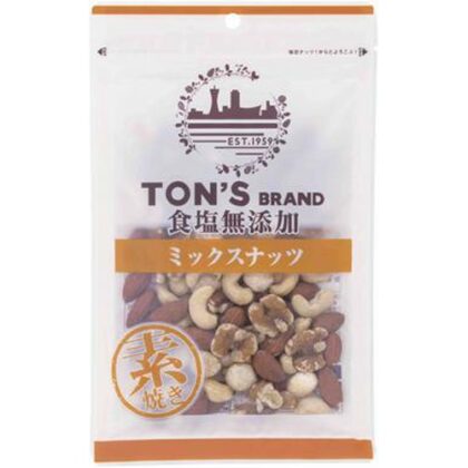 東洋ナッツ 食塩無添加ミックスナッツ 大１７５ｇ □お取り寄せ品 【購入入数１０個】