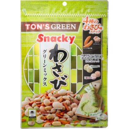 東洋ナッツ わさびグリーンミックス １３０ｇ □お取り寄せ品 【購入入数１０個】