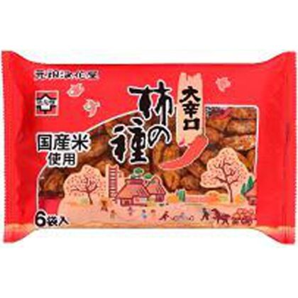 浪花屋 大辛口柿の種 ６袋パック □お取り寄せ品 【購入入数１２個】