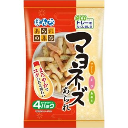 ぼんち マヨネーズあられ ４パック △ 【購入入数１２個】