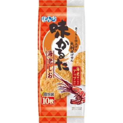ぼんち １０枚味かるた海老しお □お取り寄せ品 【購入入数１０個】
