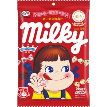 不二家 ミルキー 袋４２ｇ △ 【購入入数６個】【数量限定】◆