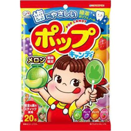 不二家 ポップキャンディ袋 ２０本 △ 【購入入数６個】【数量限定】◆