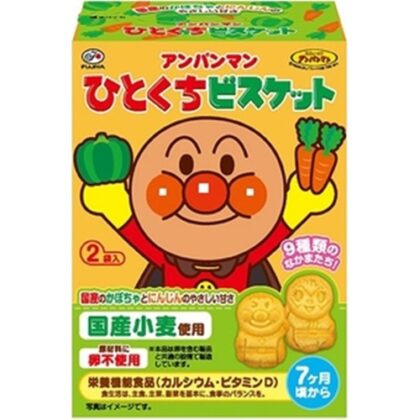 不二家 アンパンマンひとくちビスケット ７２ｇ △ 【購入入数５個】【数量限定】◇