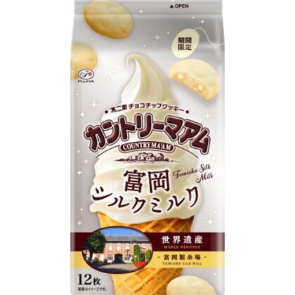 不二家 カントリーマアム 富岡シルクミルク１２枚 【新商品 6/3 発売】 □お取り寄せ品 【購入入数５個】【数量限定】◇