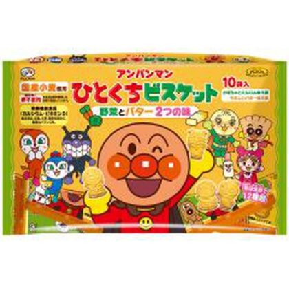 不二家 アンパンマンひとくちビスケット １０Ｐ □お取り寄せ品 【購入入数２４個】【数量限定】◇