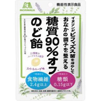 森永 糖質９０％オフのど飴 ５８ｇ □お取り寄せ品 【購入入数１１２個】