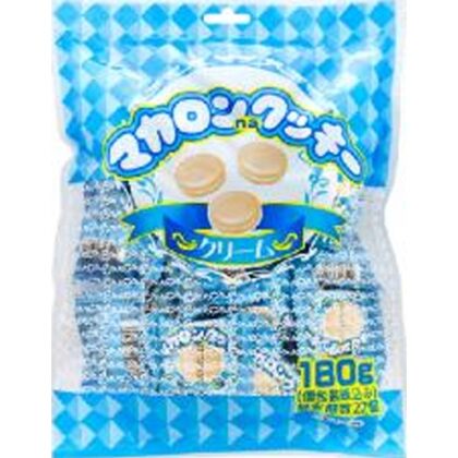 やおきん マカロンクッキークリーム １８０ｇ袋 △ 【購入入数１個】