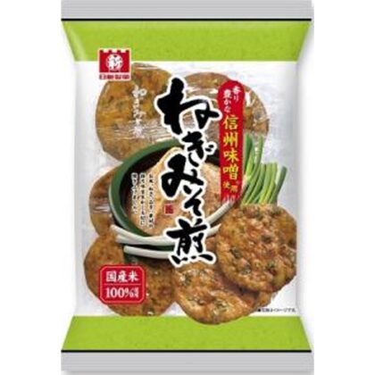 日新製菓 ねぎみそ煎 ６枚 △ 【購入入数１２個】