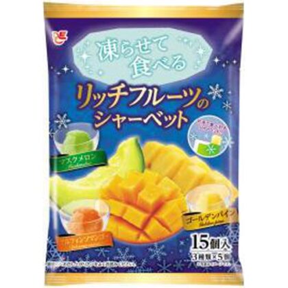 エース 凍らせて食べるリッチフルーツのシャーベット  【購入入数１６個】