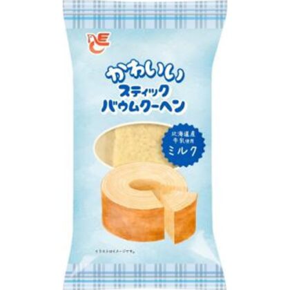 エース かわいいＳＴバウムク－ヘンミルク １個 □お取り寄せ品 【購入入数６４個】［入荷までお時間がかかります］