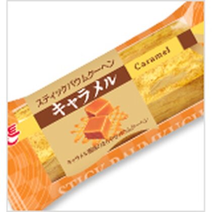 エース スティックバウムクーヘンキャラメル １個 □お取り寄せ品 【購入入数４８個】［入荷までお時間がかかります］