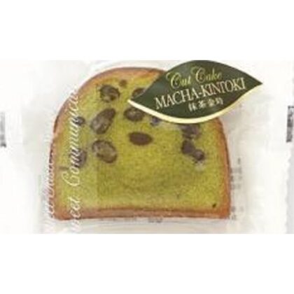 ★名月製菓 カットケーキ 抹茶金時１個 △ 【購入入数１０個】