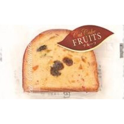 ★名月製菓 カットケーキ フルーツ１個  【購入入数１０個】