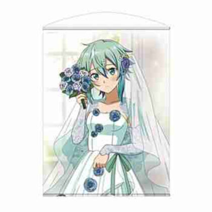 (s)ソードアート・オンライン 描き下ろし シノン 100cmタペストリー ウェディングドレスVer. 送料別880円