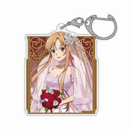 (s)ソードアート・オンライン 描き下ろし アスナ アクリルマルチキーホルダー ウェディングドレスVer. 送料別880円