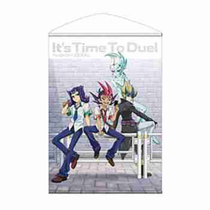 (s)遊☆戯☆王ZEXAL 描き下ろし 遊馬&アストラル&凌牙&カイト B2タペストリー オフモードの決闘者Ver. 送料別880円