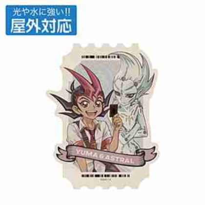(s)遊☆戯☆王ZEXAL 描き下ろし 九十九遊馬&アストラル 屋外対応ステッカー オフモードの決闘者Ver. 送料別880円