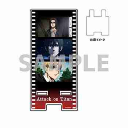 (s)スマキャラスタンド｢進撃の巨人｣06/エレン&ミカサ&アルミン(場面写イラスト) 送料別880円