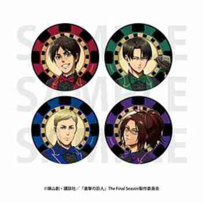 (s)進撃の巨人 トレーディング缶バッジ カジノディーラー 送料別880円