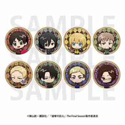 (s)進撃の巨人 トレーディングデフォルメ缶バッジ カジノディーラー 送料別880円