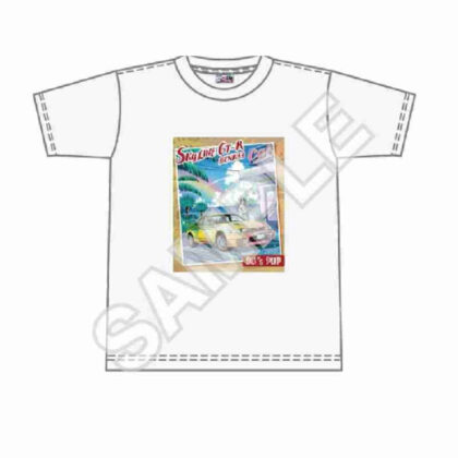 (s)NISSAN 90's POPシリーズ Tシャツ SKYLINE GT-R(BCNR33) 白 L 送料別880円