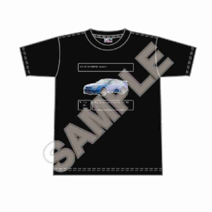 (s)NISSAN 8bitシリーズ Tシャツ SKYLINE GT-R (BNR34)黒 L 送料別880円