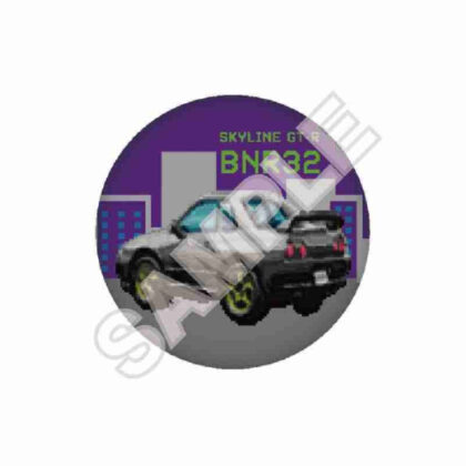 (s)NISSAN 8bitシリーズ 缶バッジ SKYLINE GT-R(BNR32) イラスト 送料別880円