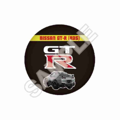 (s)NISSAN 8bitシリーズ 缶バッジ NISSAN GT-R(R35) ロゴ 送料別880円