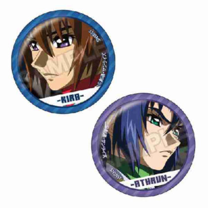 (s)機動戦士ガンダムSEED DESTINY 場面写 ペア缶バッジ キラ・ヤマト&アスラン・ザラ 送料別880円