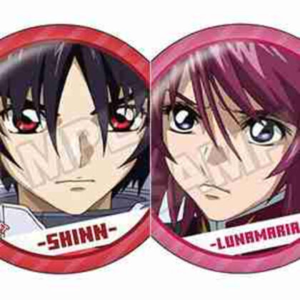 (s)機動戦士ガンダムSEED DESTINY 場面写 ペア缶バッジ シン・アスカ&ルナマリア・ホーク 送料別880円